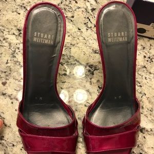 Stuart weitzman wow magenta shoes size 8